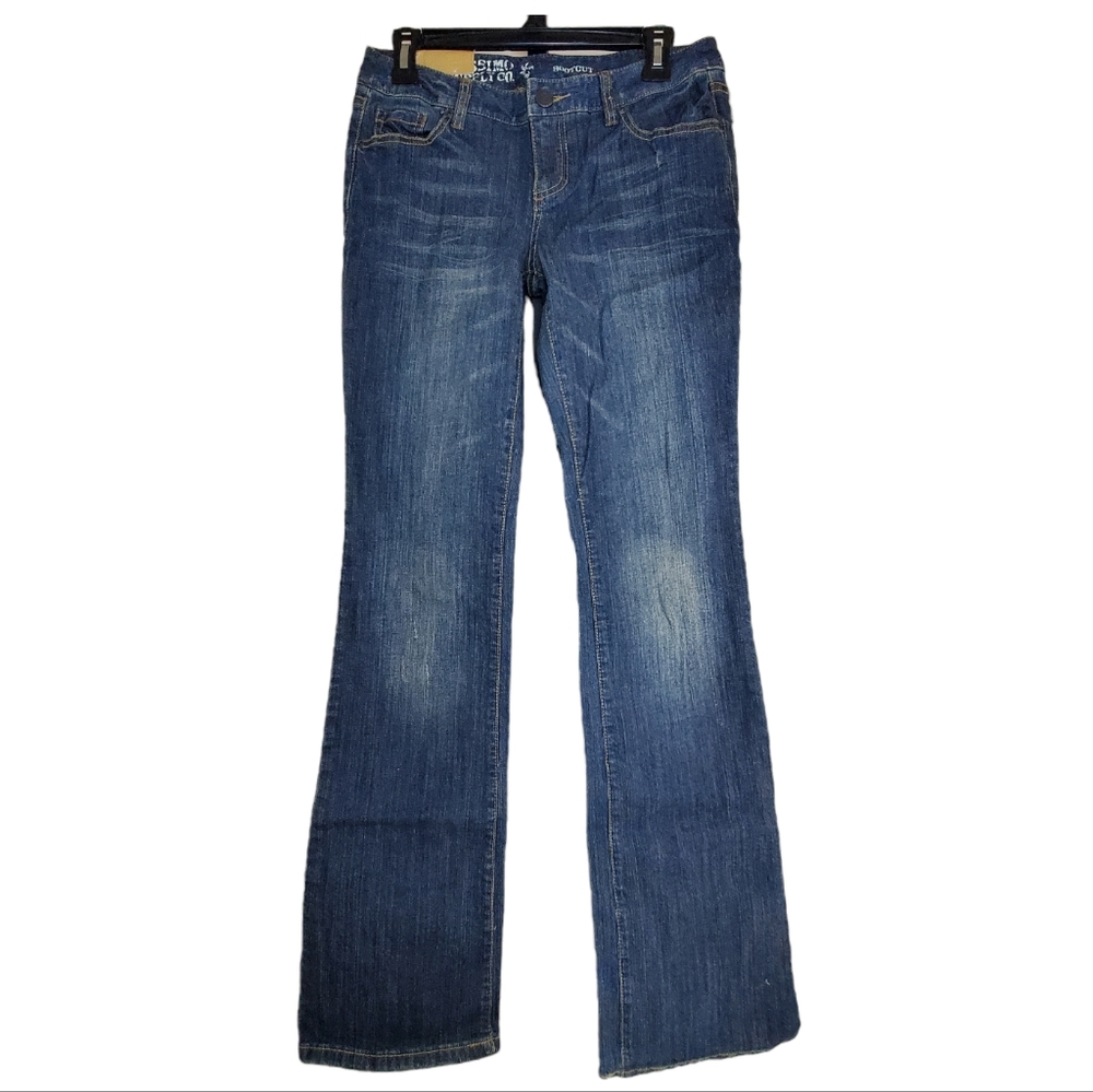 Mossimo Supply Co Boot Cut Distressed Jeans 7 Long